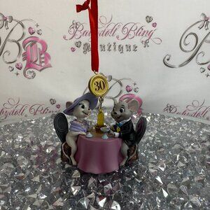 Disney mouse ornament Christmas 30 years pink grey collectable hanging